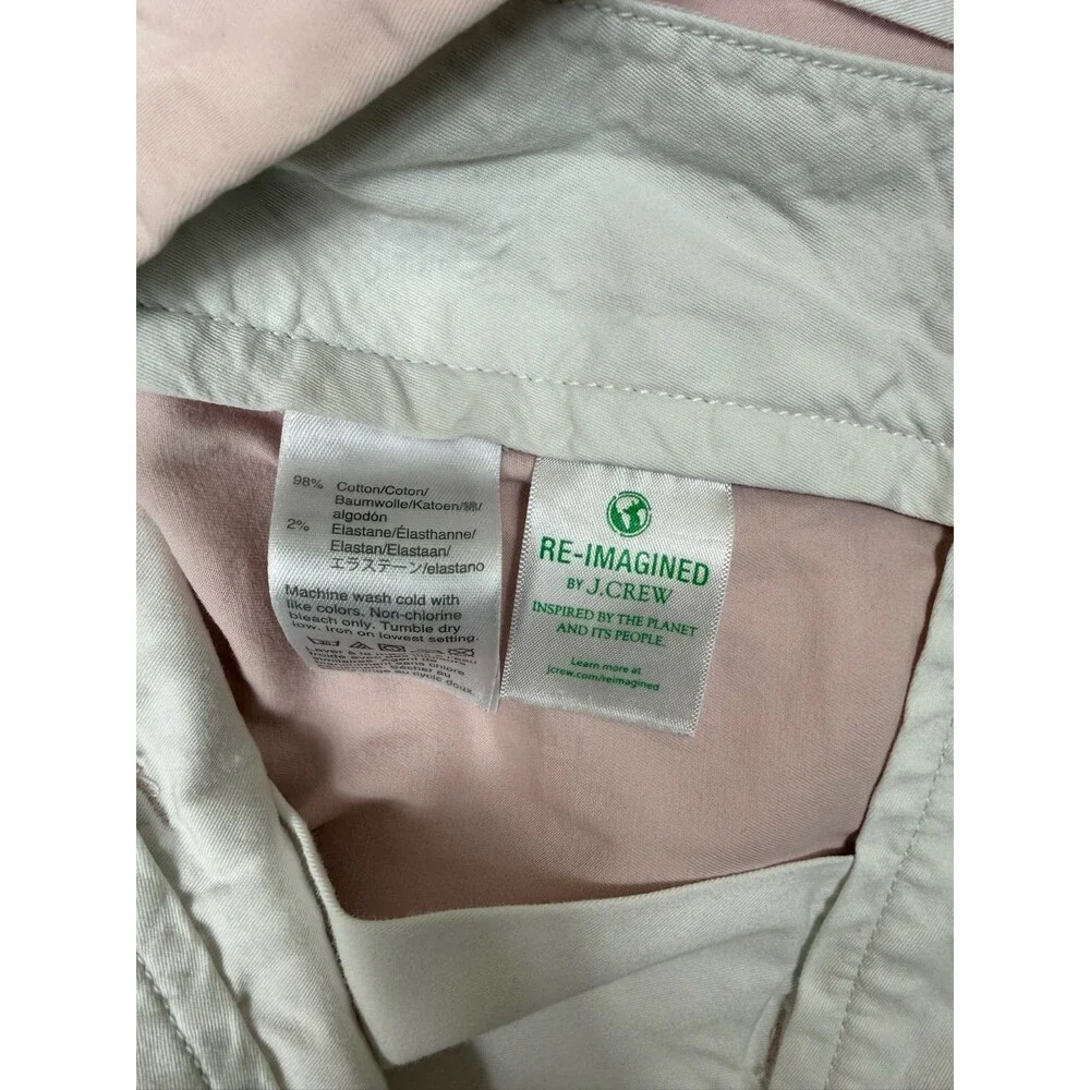J Crew Stretch RE-IMAGINED Shorts  Mens 36x10 1/2 light beige